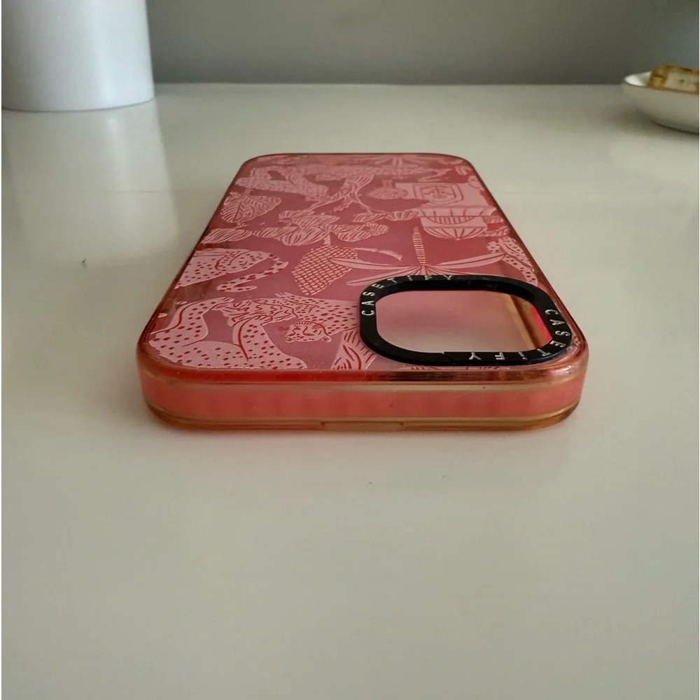 Bodil Jane X Casetify Cheetah Paradise Pink iPhone 13 Impact Phone Case - Picture 5 of 7